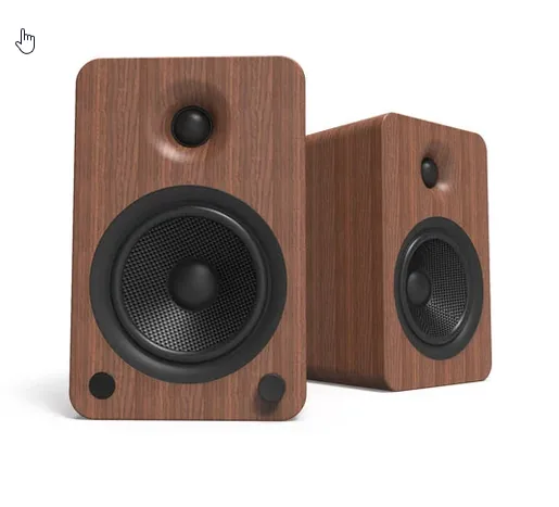 Kanto YU6 Powered Bookshelf Speakers with Phono Preamp