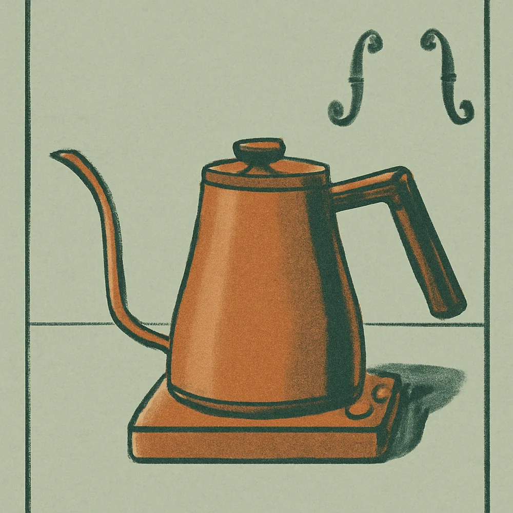Fellow Stagg EKG Pro Electric Gooseneck Kettle (0.9L) — editorial illustration