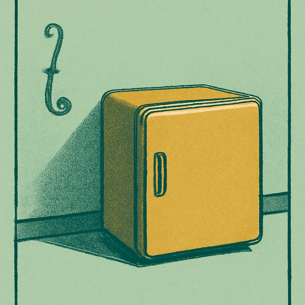 Midea WHS-65LB1 1.6 Cu. Ft. Compact Refrigerator — editorial illustration