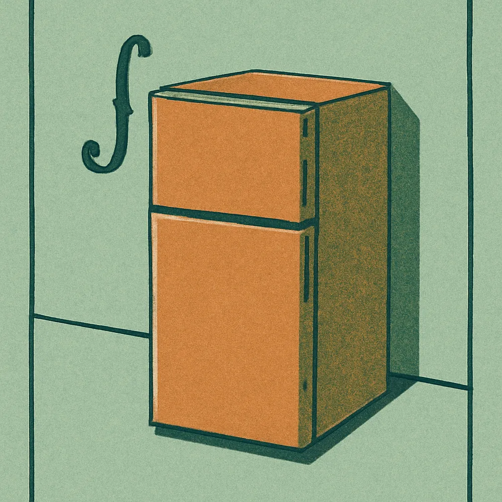 Upstreman 3.2 Cu. Ft. Mini Fridge with Freezer (BR321) — editorial illustration