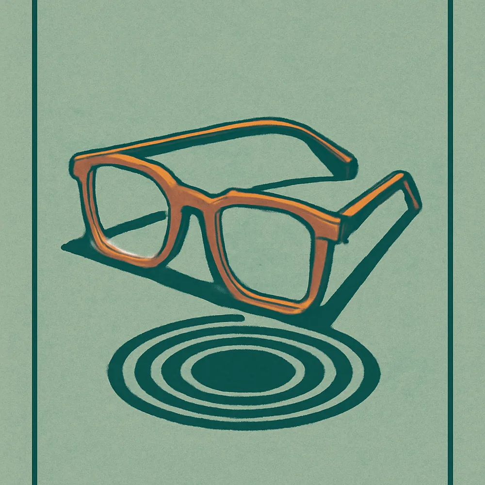 Warby Parker Readers (single-vision reading lenses, any frame) — editorial illustration