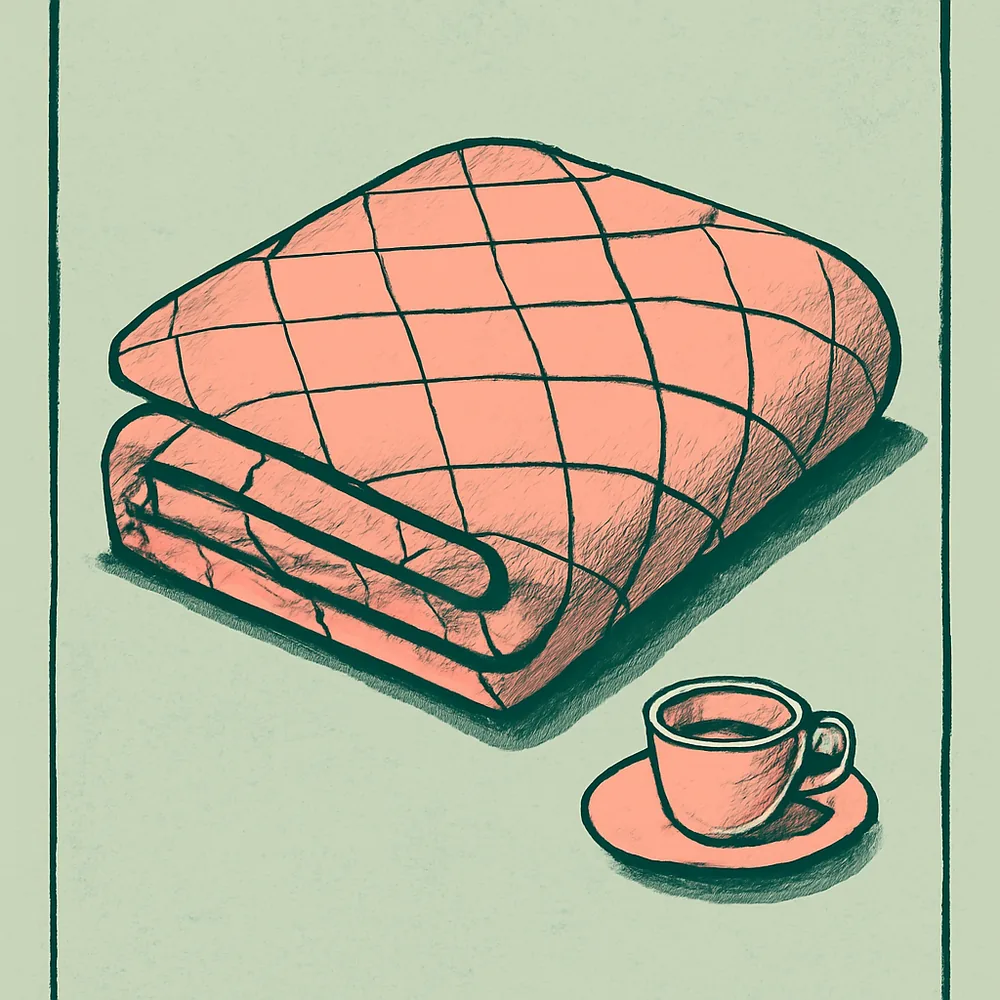 YnM Original Cotton Weighted Blanket (15 lb) — editorial illustration